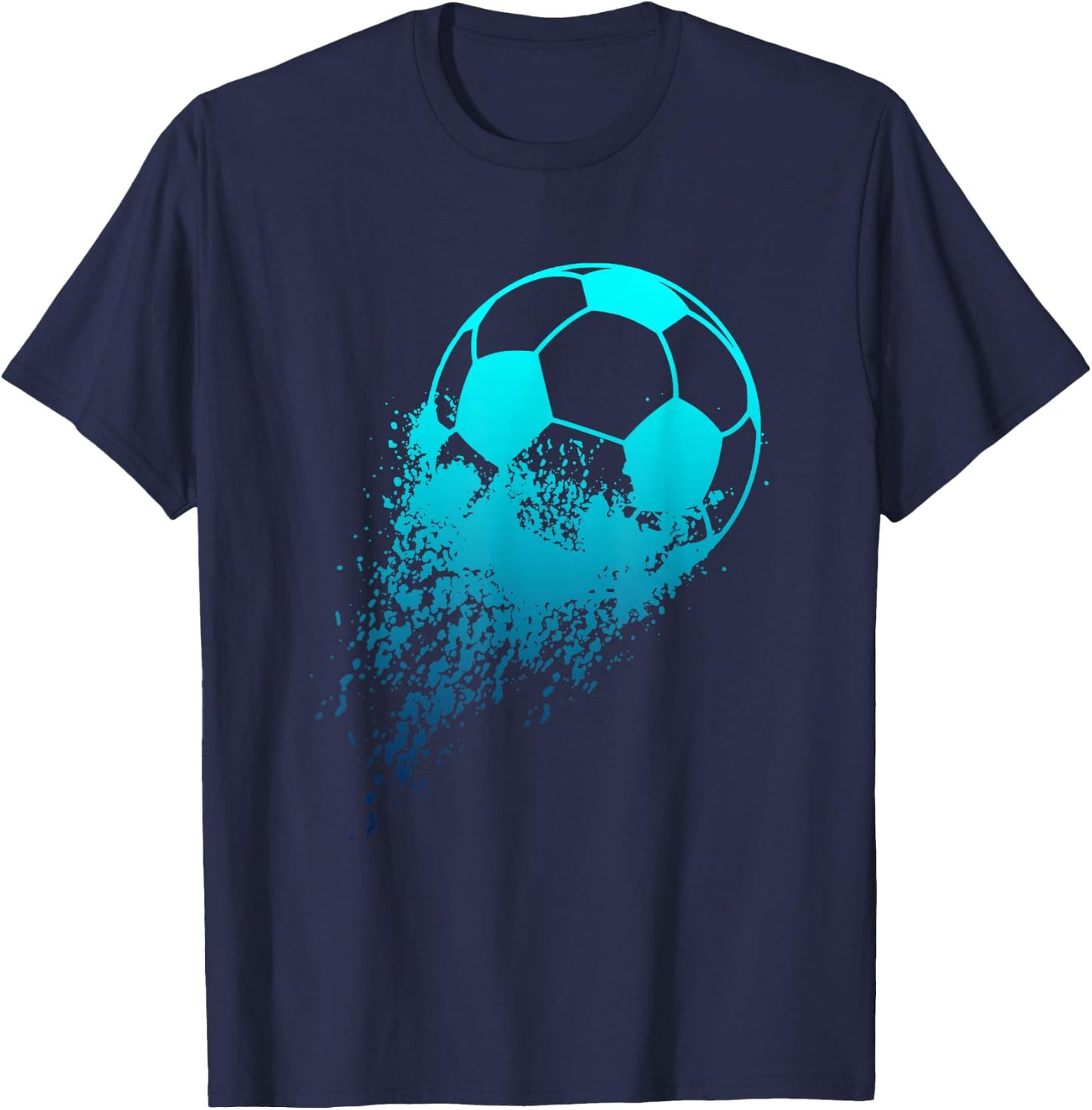 Soccer Player Sport Vintage Men Boys Soccer Ball T-Shirt - T-Shirt | Navy