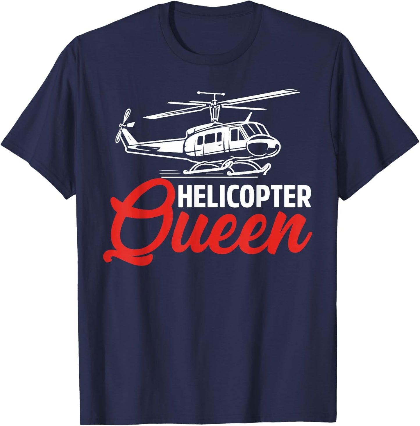 Helicopter Queen Helicopter T-Shirt - T-Shirt | Navy