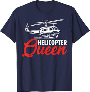 Helicopter Queen Helicopter T-Shirt - T-Shirt | Navy