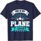 This Is My Plane Airplane Pilot Aviation Lover T-Shirt - T-Shirt | Navy