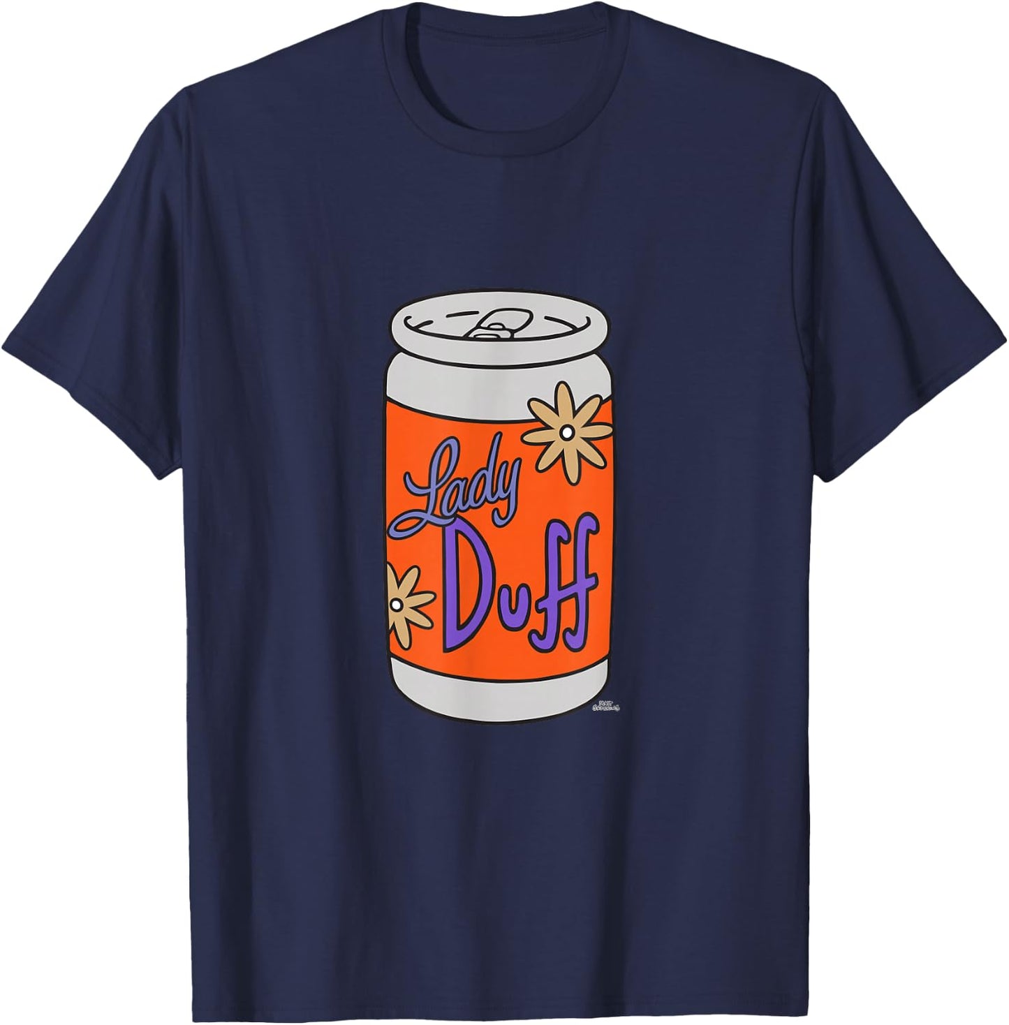 The Simpsons Lady Duff Beer T-Shirt - T-Shirt | Navy