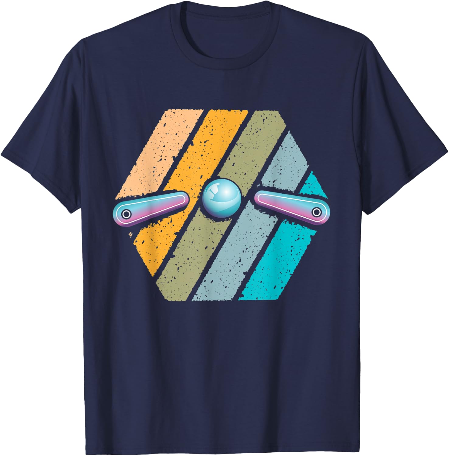 Funny Pinball design for pinball player T-Shirt - T-Shirt | Navy