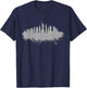 New York Skyline NY NYC Statue of Liberty USA America T-Shirt - T-Shirt | Navy