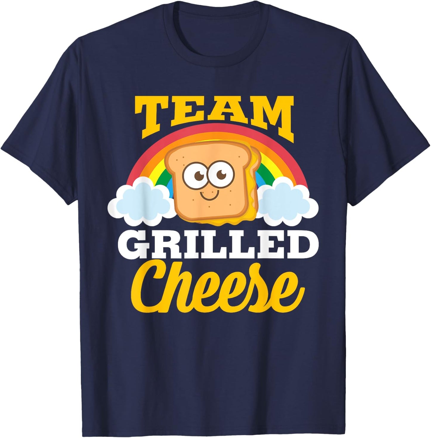 Team Grilled Cheese Shirt | Cute Love Grilled Cheddar Gift T-Shirt - T-Shirt | Navy