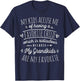 My Grandkids Are My Favorite Funny Grandma Gifts Grandmother T-Shirt - T-Shirt | Navy