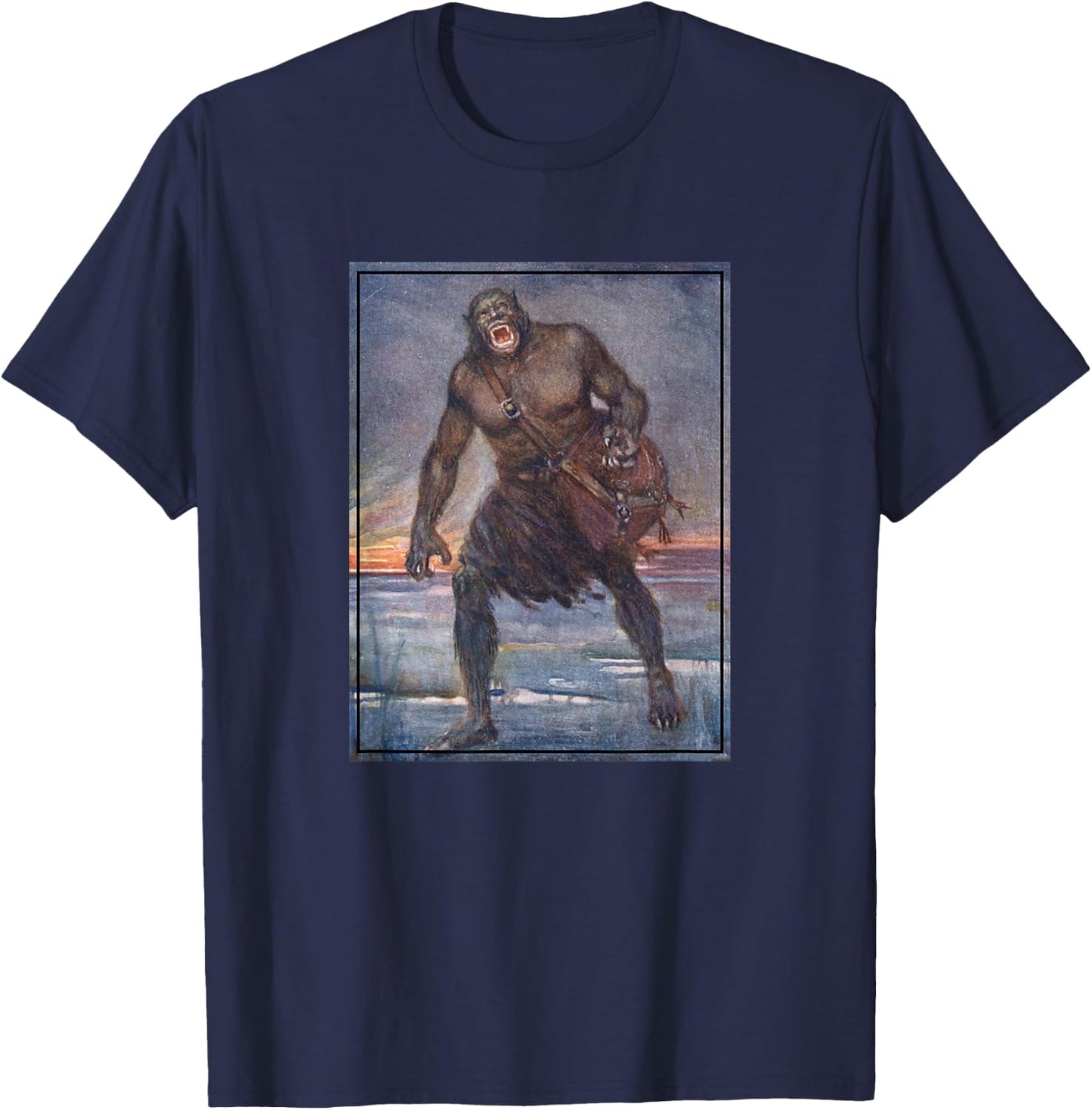 Grendel The Monster (1910) T-Shirt - T-Shirt | Navy