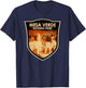 Mesa Verde National Park Cliff Palace Badge T-Shirt - T-Shirt | Navy