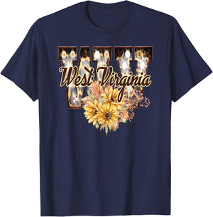 West Virginia State Beautiful WV Country Roads T-Shirt - T-Shirt | Navy