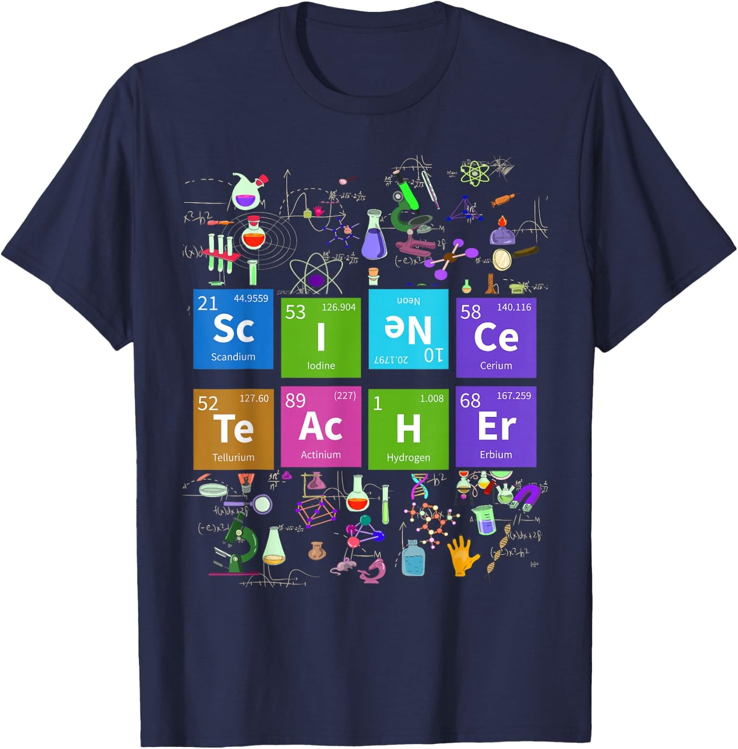 Chemist Nerd Science Teacher Gift Chemistry T-Shirt - T-Shirt | Navy
