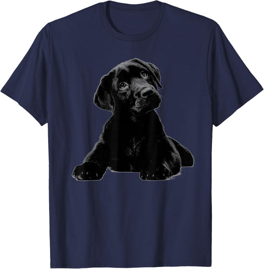 Black Lab Puppy Dog Shirt Graphic Men - Dog Mom Shirt T-Shirt - T-Shirt | Navy