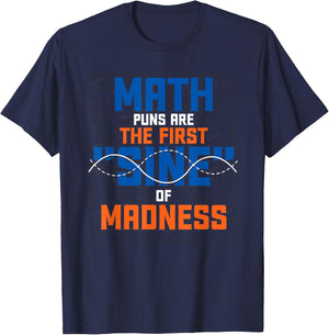 Funny Math Puns Science Nerd Mathematics Math T-Shirt - T-Shirt | Navy