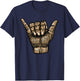 Polynesian Shaka Hand Art Men Women Hawaiian Tribal Tattoo T-Shirt - T-Shirt | Navy