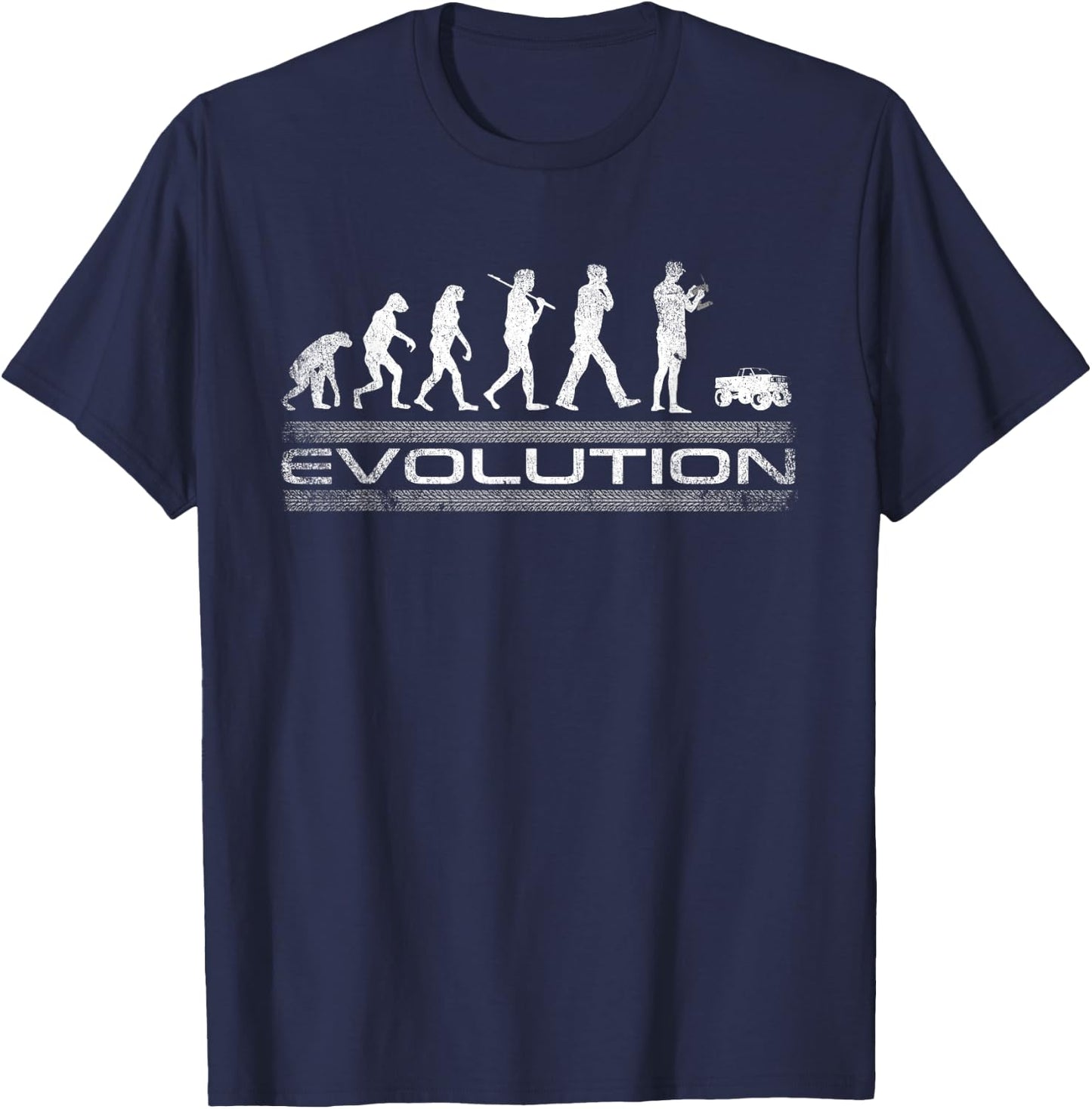 RC Truck Radio Controlled Car rock crawler scaling offroad T-Shirt - T-Shirt | Navy