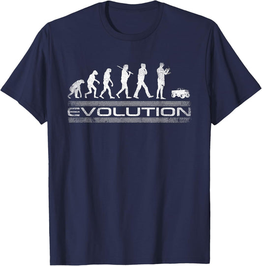 RC Truck Radio Controlled Car rock crawler scaling offroad T-Shirt - T-Shirt | Navy