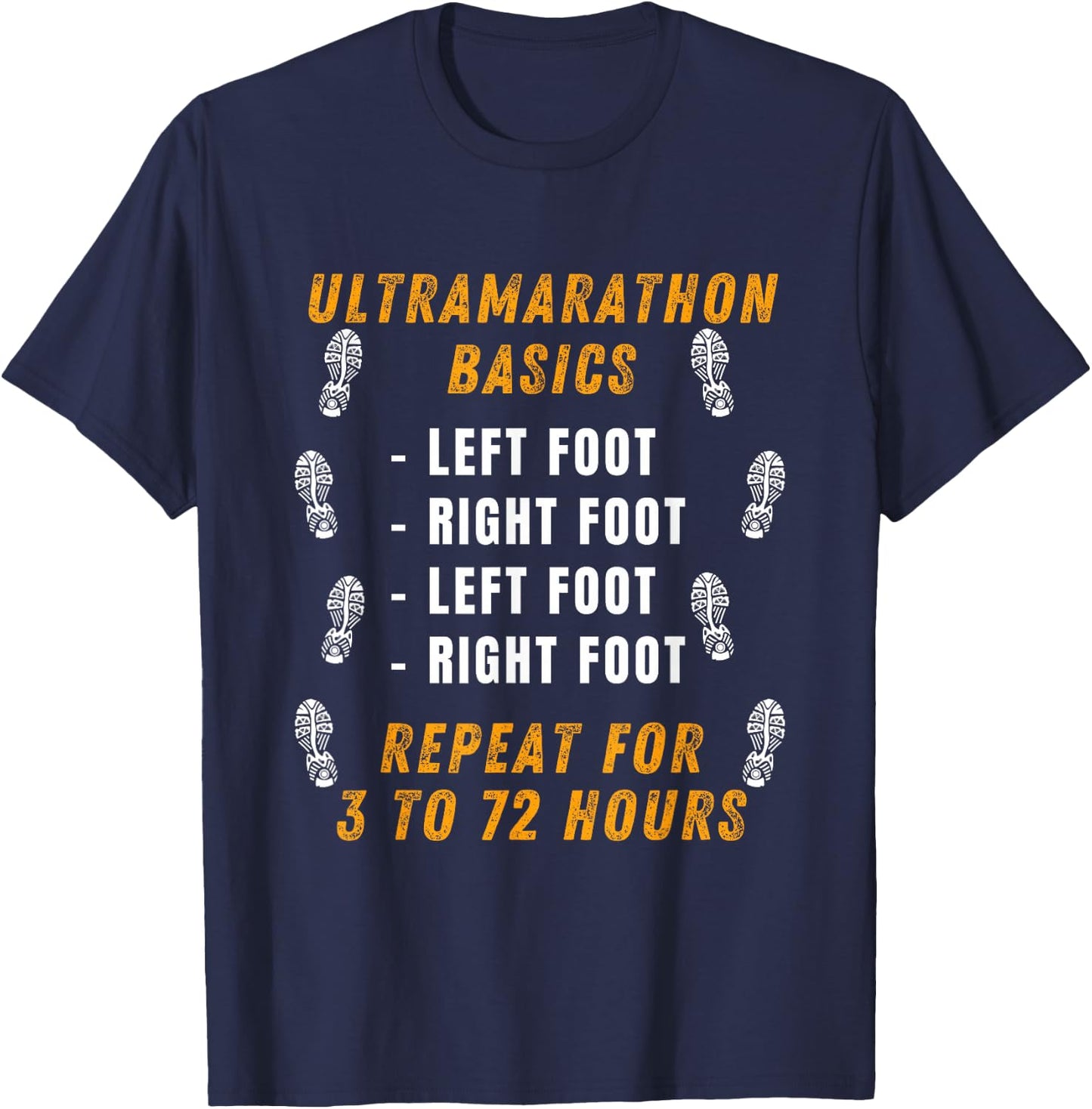 Ultramarathon Basics Running Funny Marathon Ultra Runner T-Shirt - T-Shirt | Navy