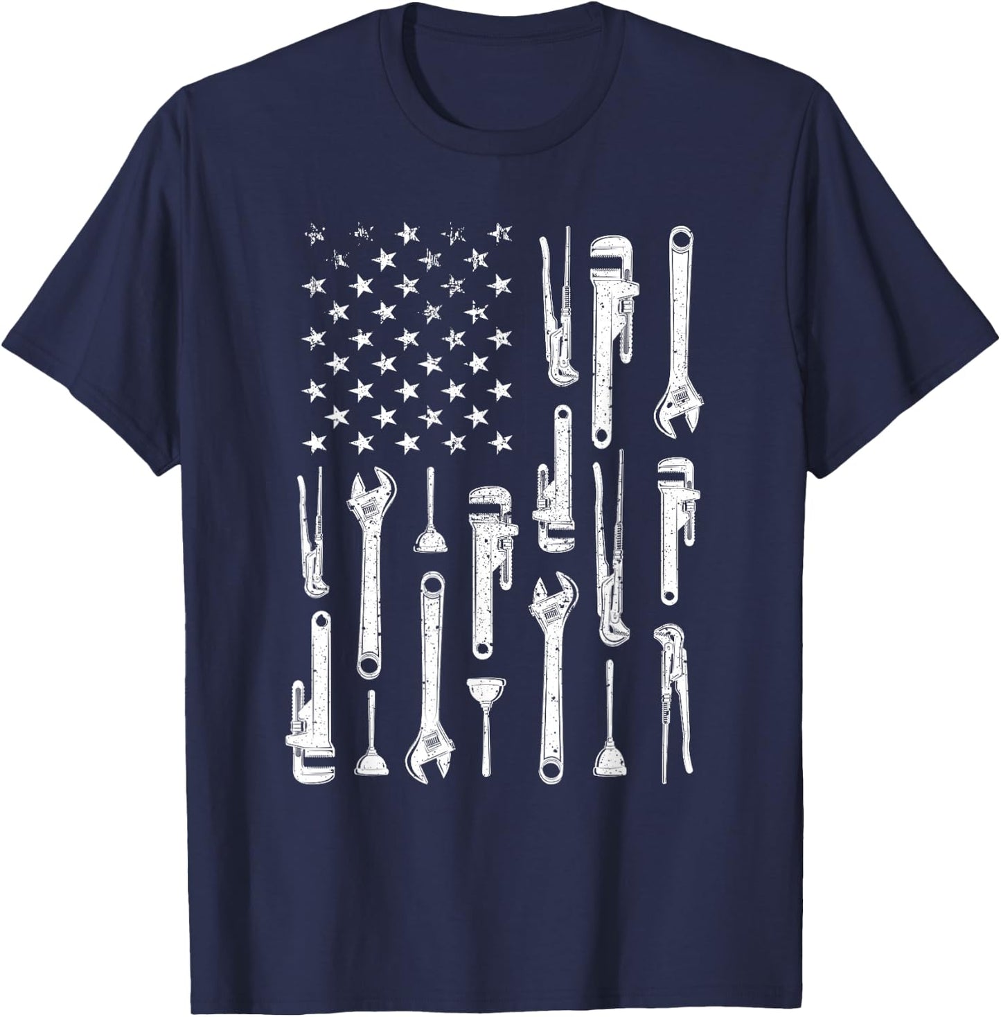 Plumbing Graphic Design Plumber Dad T-Shirt - T-Shirt | Navy