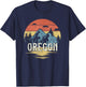 Oregon Retro Vintage T-Shirt - T-Shirt | Navy