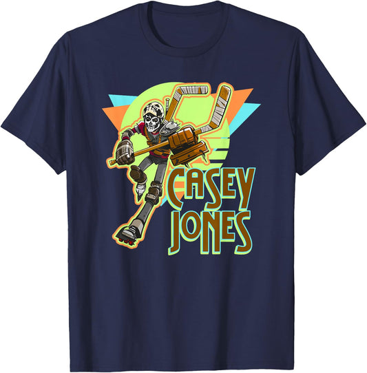 Casey Jones - Retro Style T-Shirt - T-Shirt | Navy