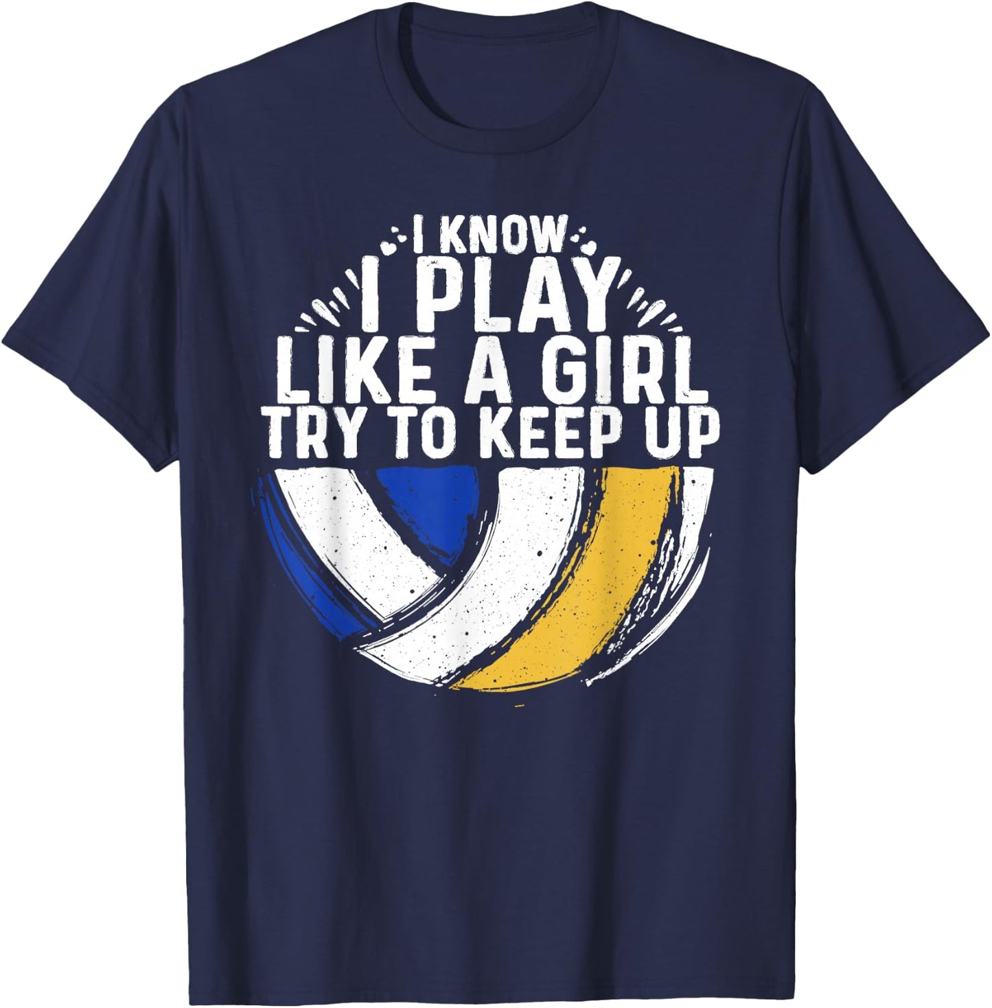 Cool Volleyball Girls Youth Volleyball Team Sports T-Shirt - T-Shirt | Navy