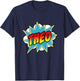 Kids Boys Theo Comic Book Superhero Name T-Shirt - T-Shirt | Navy