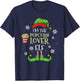 Im The Popcorn Lover Elf Christmas T-Shirt - T-Shirt | Navy