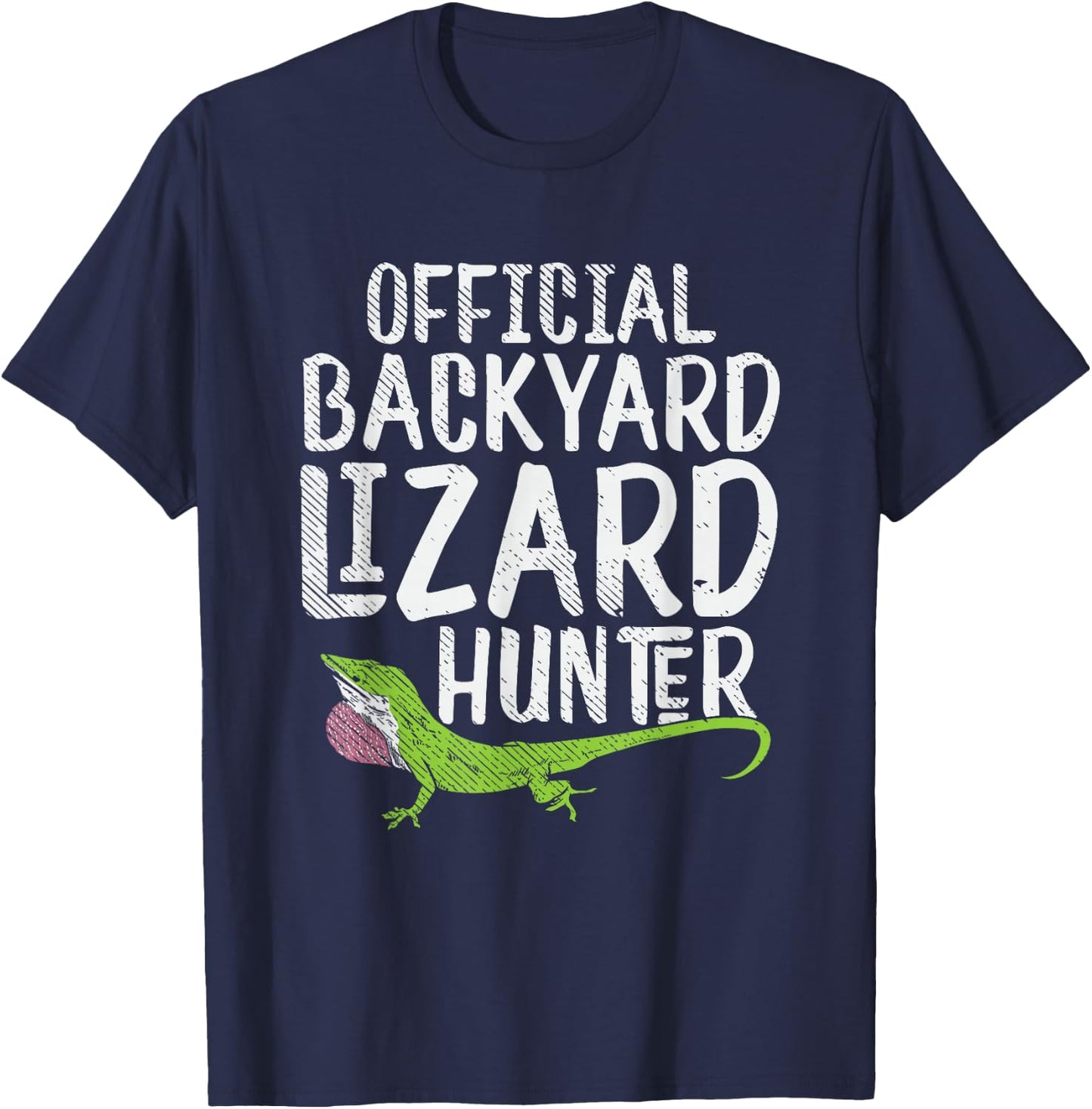 Lizard hunter Gift Reptile fans boy or man T-Shirt - T-Shirt | Navy
