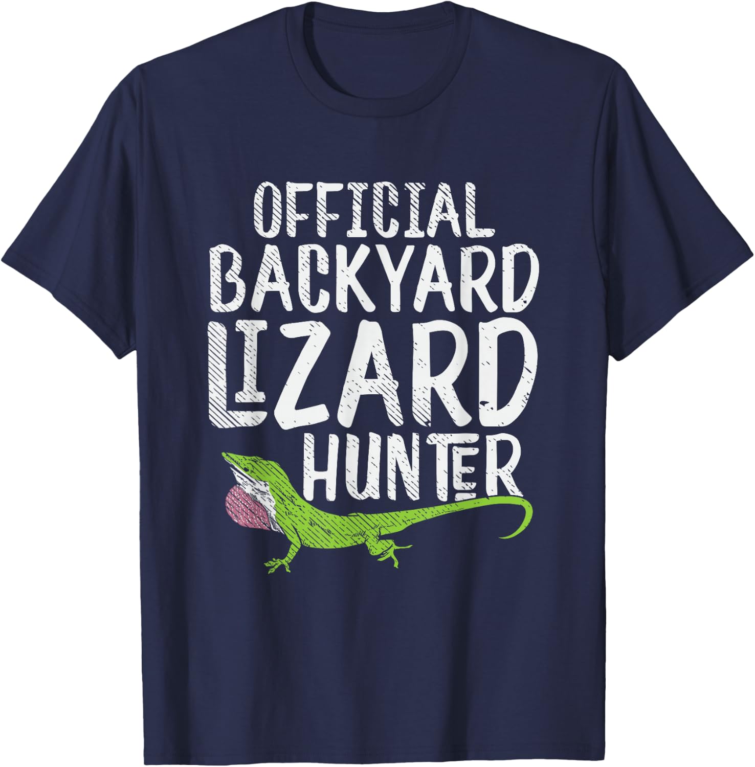 Lizard hunter Gift Reptile fans boy or man T-Shirt - T-Shirt | Navy