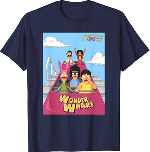 The Bob's Burgers Movie Wonder Wharf Roller Coaster T-Shirt - T-Shirt | Navy