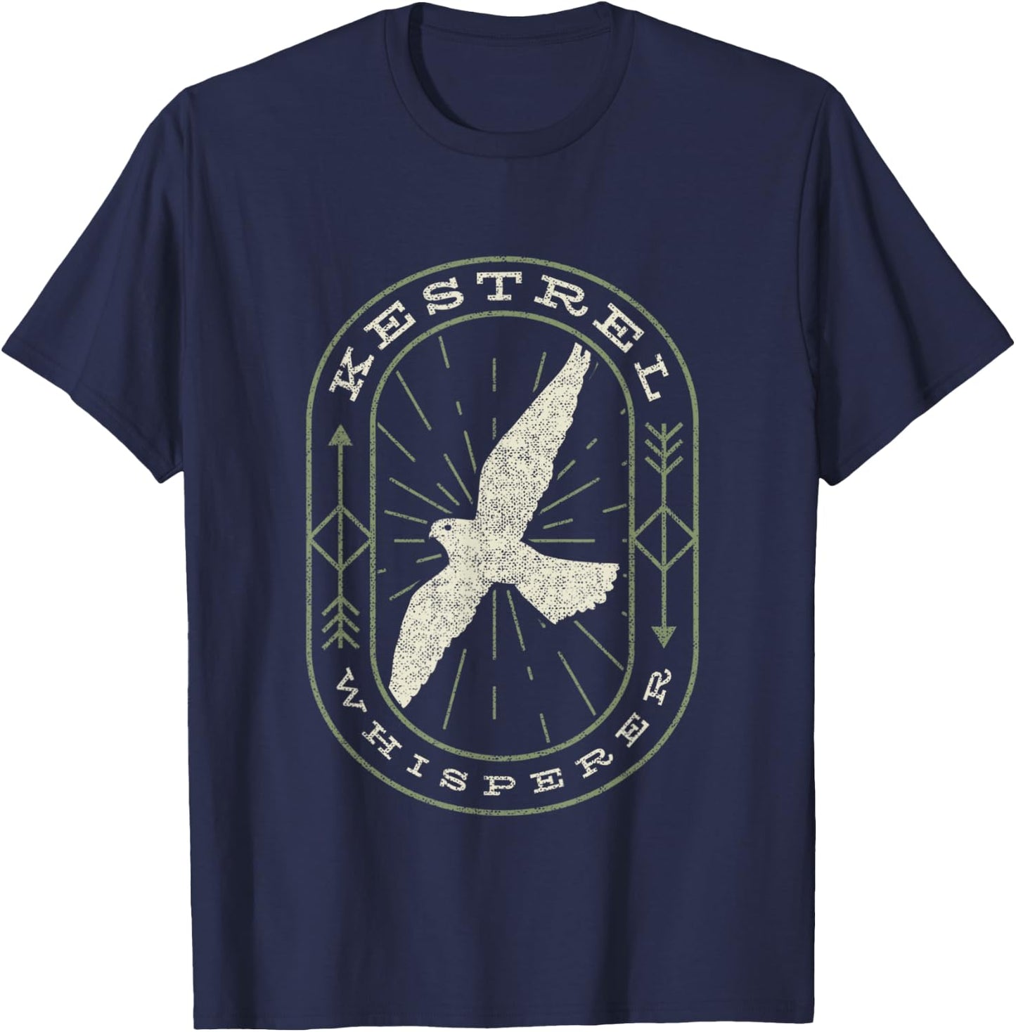 Kestrel Whisperer - Funny Birding T-Shirt - T-Shirt | Navy