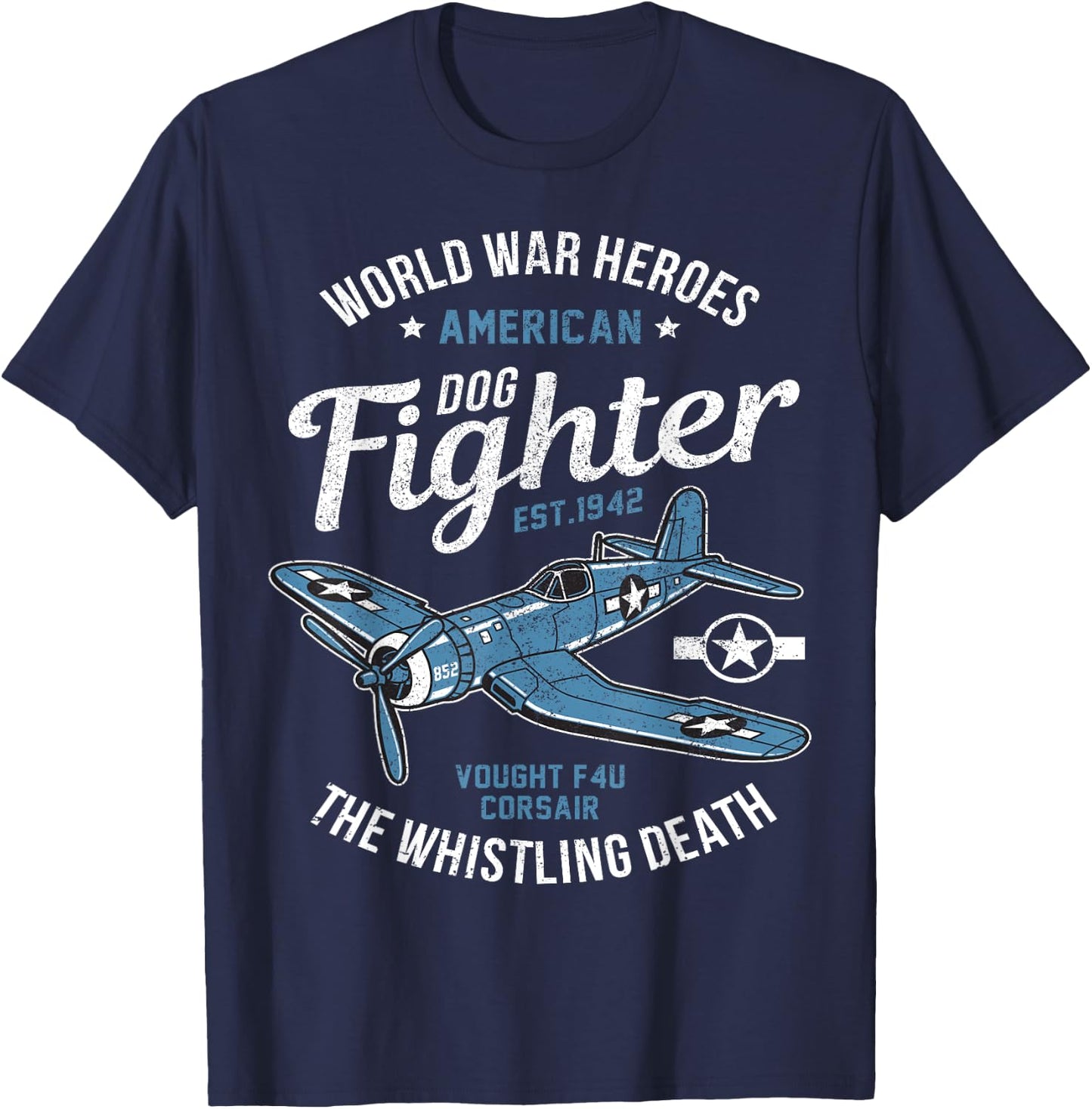 WW2 Planes Warbirds Warplanes F4U Corsair T-Shirt - T-Shirt | Navy