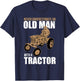 Funny Farmer Farm Tractor Farming Truck Lovers Humor Outfit T-Shirt - T-Shirt | Navy