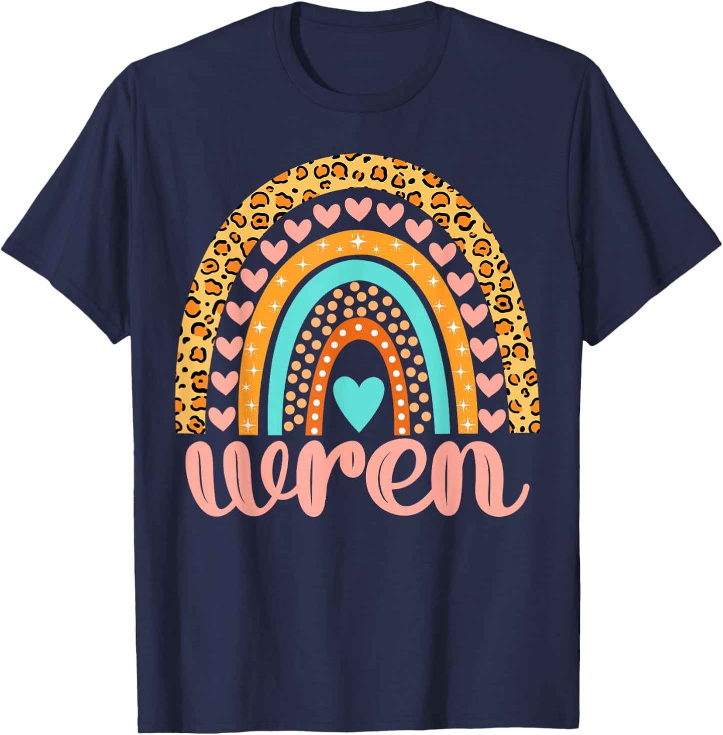 Wren Wren Name Birthday Shirt Gift T-Shirt - T-Shirt | Navy