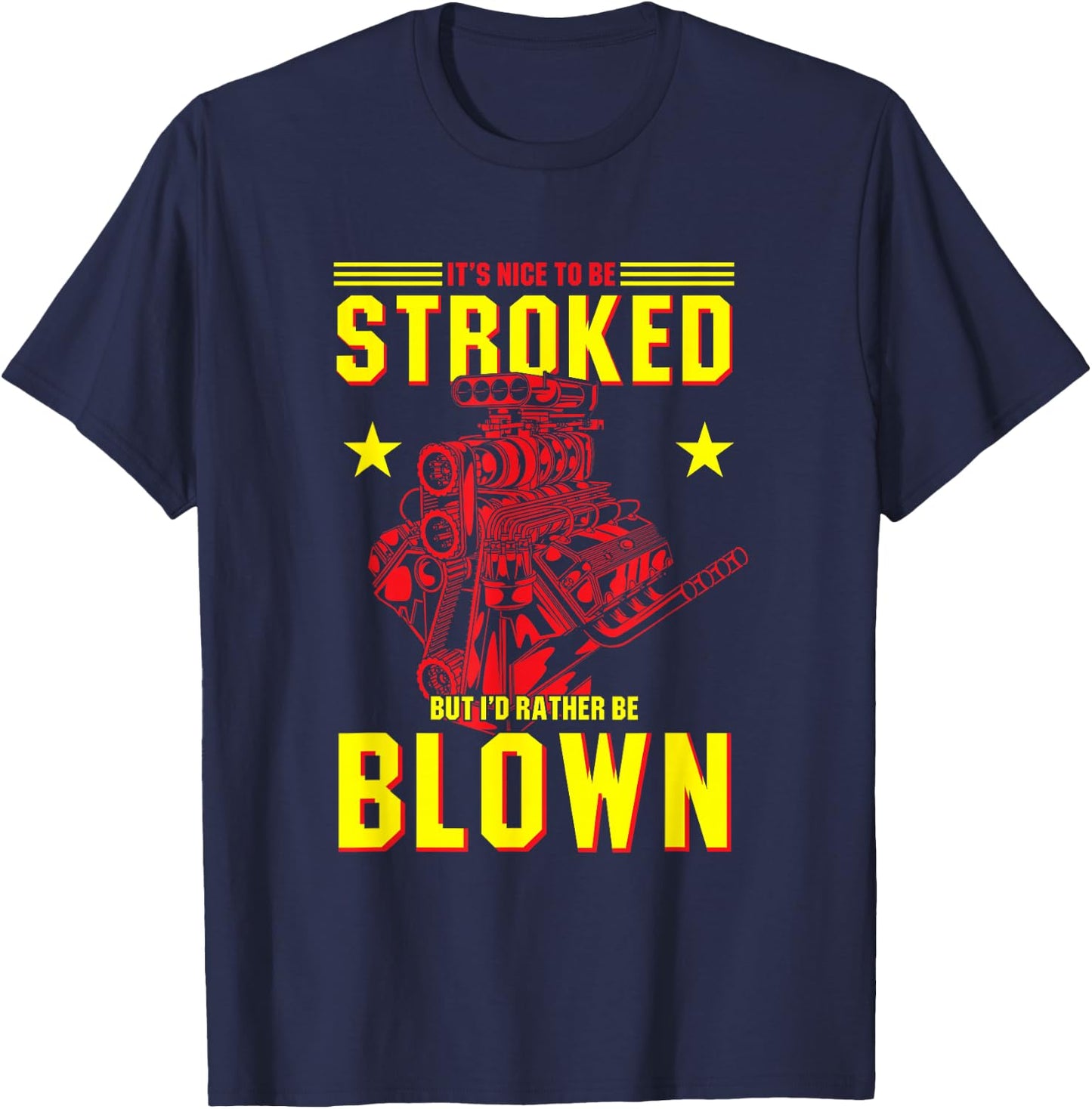 Funny Motor Racing Quote Mechanic Engine T-Shirt - T-Shirt | Navy