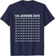 Shark Jaw Fin 100 Days Of School Teacher Boy Girl T-Shirt - T-Shirt | Navy