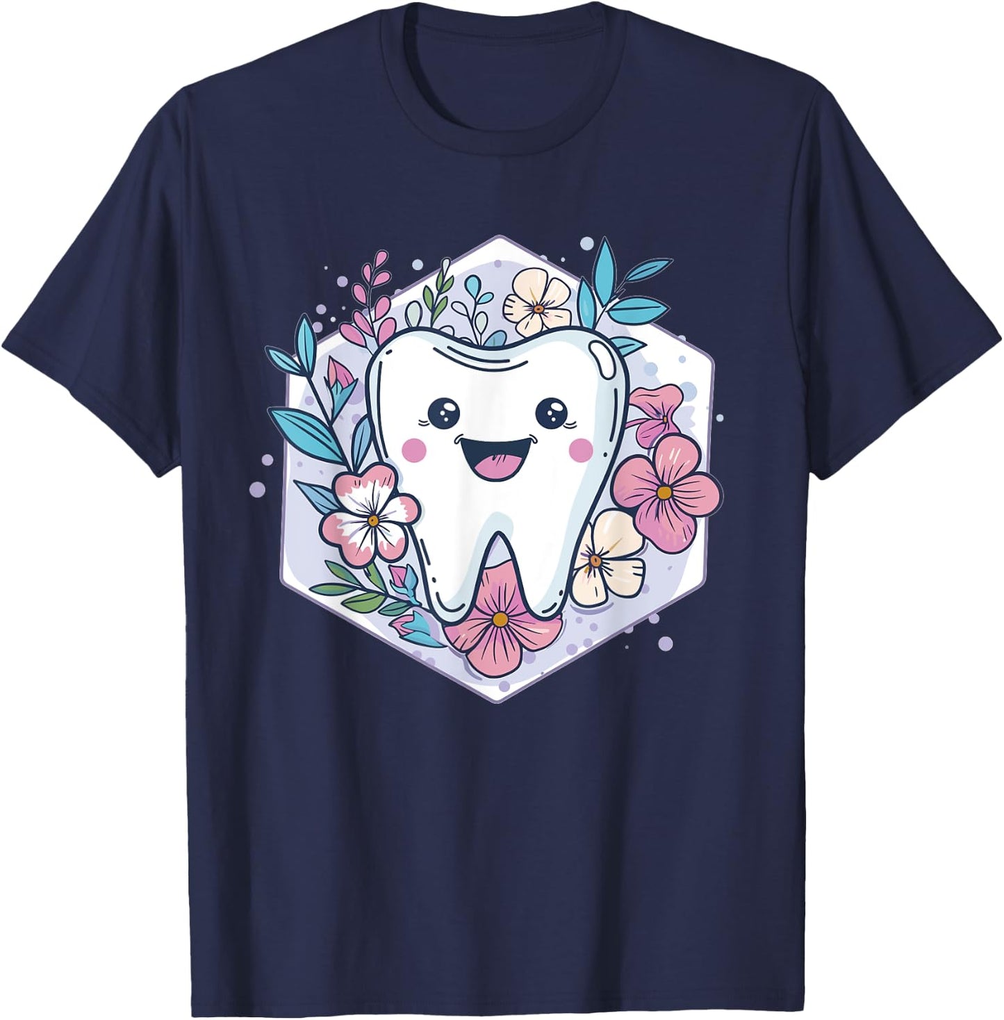 Cute Tooth I Kids Tooth T-Shirt - T-Shirt | Navy