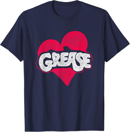 Grease Heart T-Shirt - T-Shirt | Navy