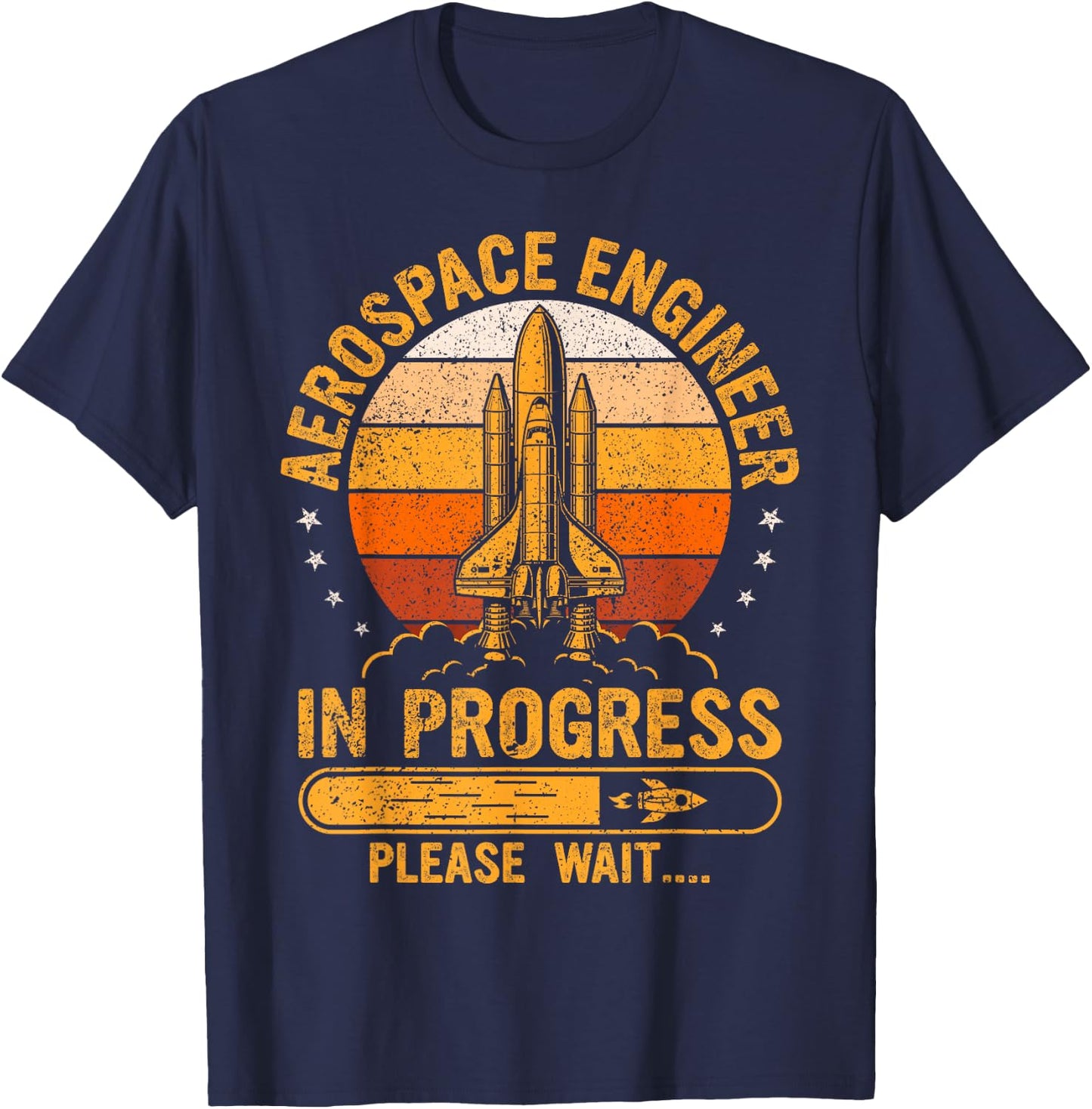 Future Aerospace Engineer In Progress Engineering Student T-Shirt - T-Shirt | Navy