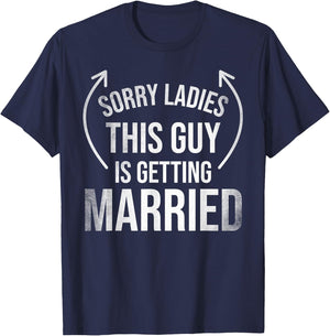 Groom Funny Bachelor Supplies Clothes Party Wedding T-Shirt - T-Shirt | Navy