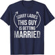 Groom Funny Bachelor Supplies Clothes Party Wedding T-Shirt - T-Shirt | Navy