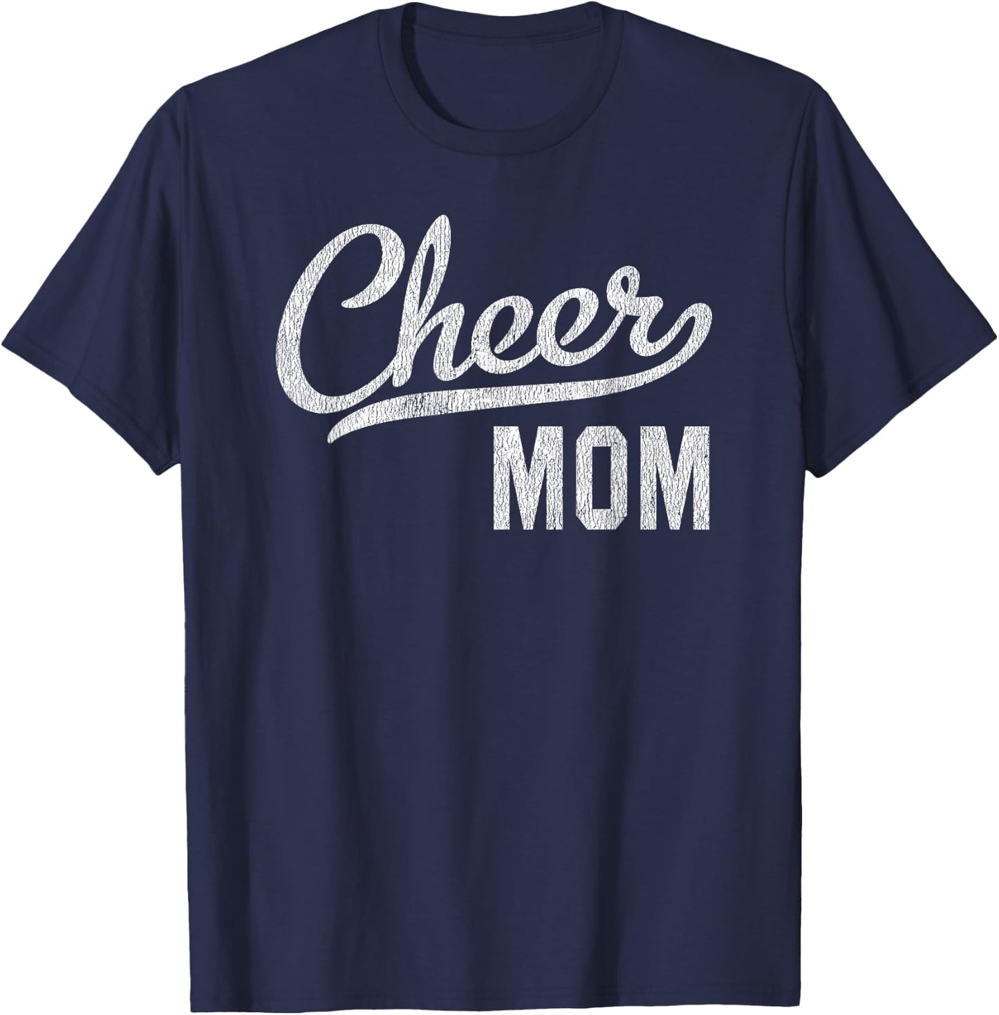 Cheer Mom Proud Cheerleading Mom Gift T-Shirt - T-Shirt | Navy
