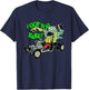Hot Rod Gasser Frankenstein Monster Car Dragster Bride Mum T-Shirt - T-Shirt | Navy