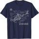 Military Aircraft AH-64 Apache Longbow Army Helicopter T-Shirt - T-Shirt | Navy