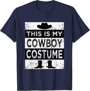 Cowboy Costume Country Western Costume Men Women Kids T-Shirt - T-Shirt | Navy
