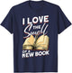 I Love The Smell Of A New Book - Book Reading Bookworm T-Shirt - T-Shirt | Navy