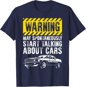 Funny Car Art Automobile Engine Garage Technician T-Shirt - T-Shirt | Navy
