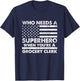 Funny Grocery Clerk Superhero Vintage Dad T-Shirt - T-Shirt | Navy