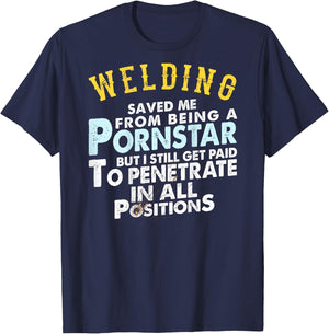Funny Welding Gifts for Proud Welders Small T-Shirt - T-Shirt | Navy