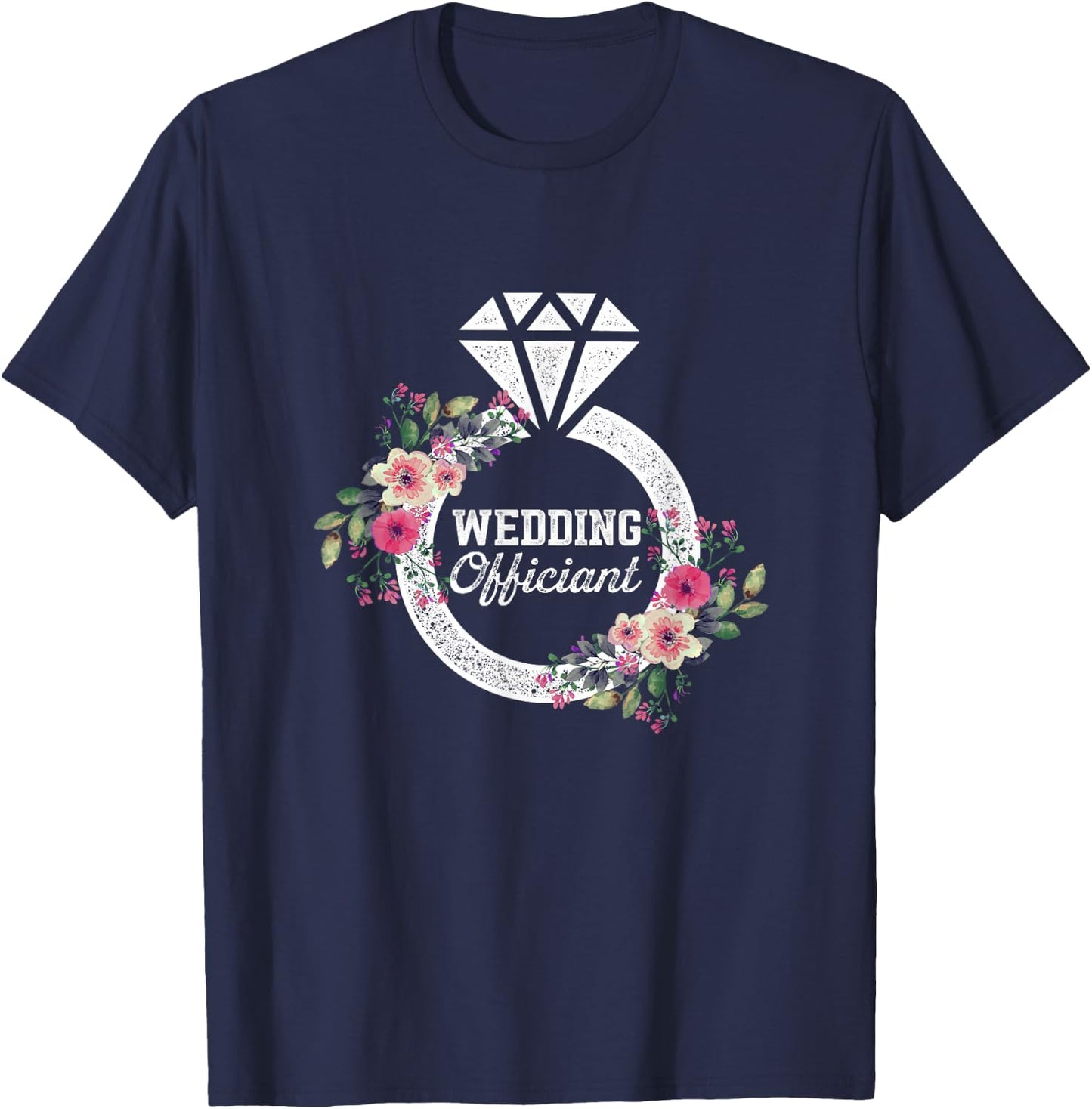 Wedding Officiant Art USA Internet Ordained Minister Gift T-Shirt - T-Shirt | Navy