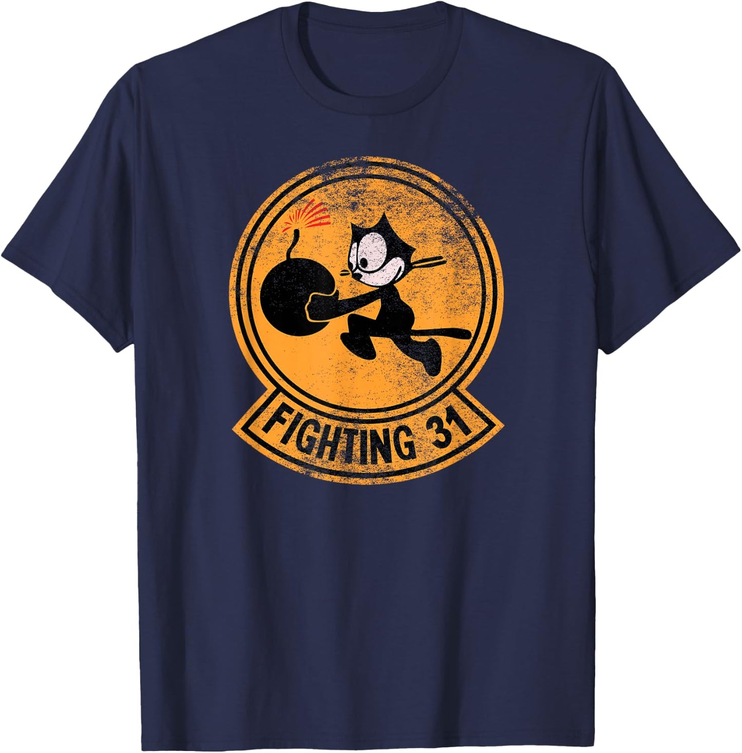 WW2 VFA-31 Tomcatters Squadron Patch VFA31 T-Shirt - T-Shirt | Navy