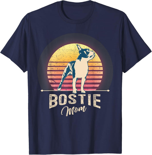 Boston Terrier Boston-Bulldog T-Shirt - T-Shirt | Navy